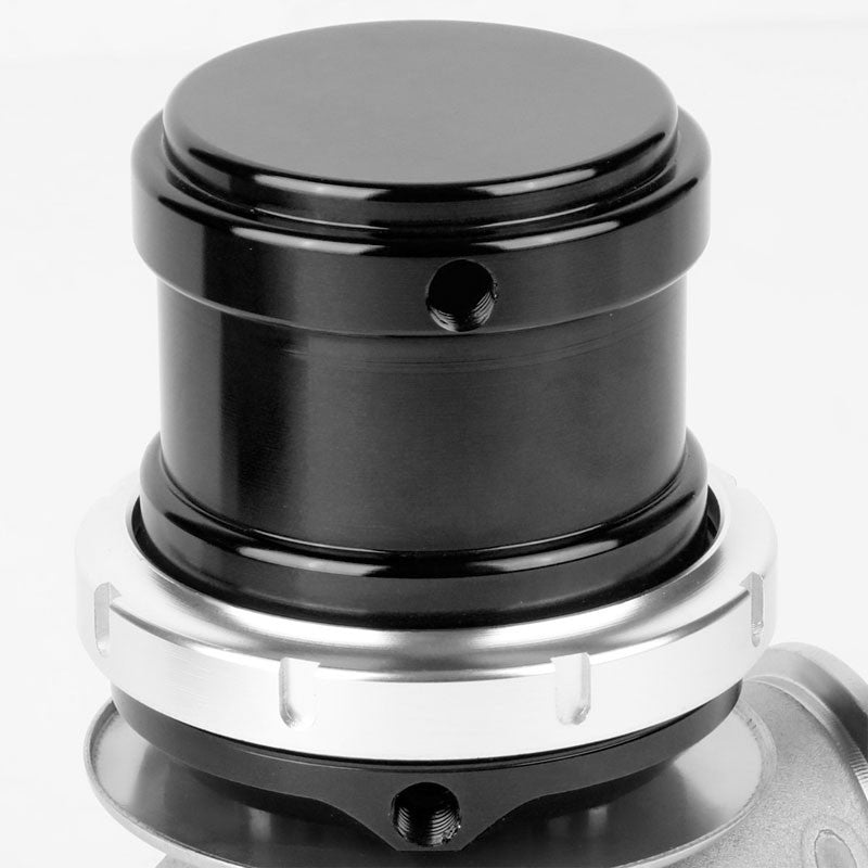 Black 44mm 14PSI V-Band Clamp-On Turbo 5.25"H External Wastegate Kit+Spring T22