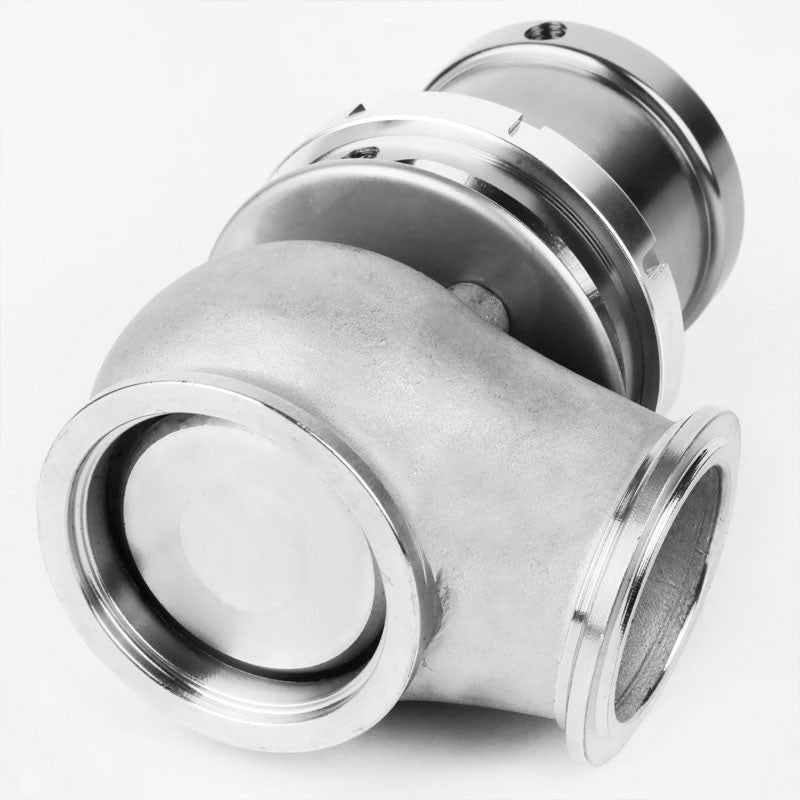 Silver 44mm 14PSI V-Band Clamp-On Turbo 5.25"H External Wastegate Kit+Spring T22