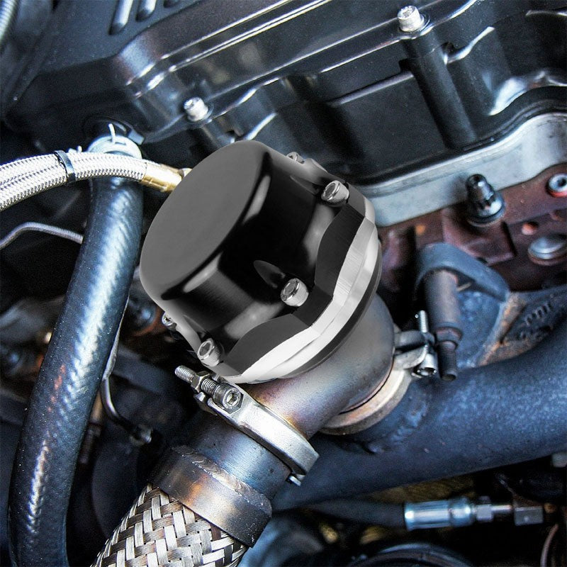 Universal Black 50mm 14PSI V-Band Turbo 5.25"Height External Wastegate+Spring