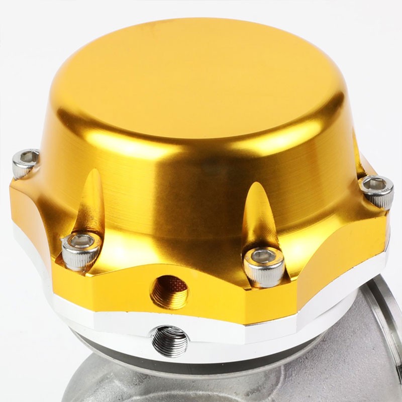 Universal Gold 50mm 14PSI V-Band Turbocharger 5.25"H External Wastegate+Spring