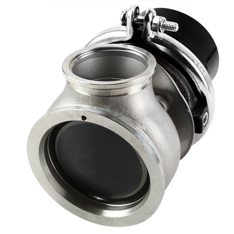 Black 60mm 5/12/14 PSI V-Band Turbocharger 6.50"H External Wastegate+Spring T11