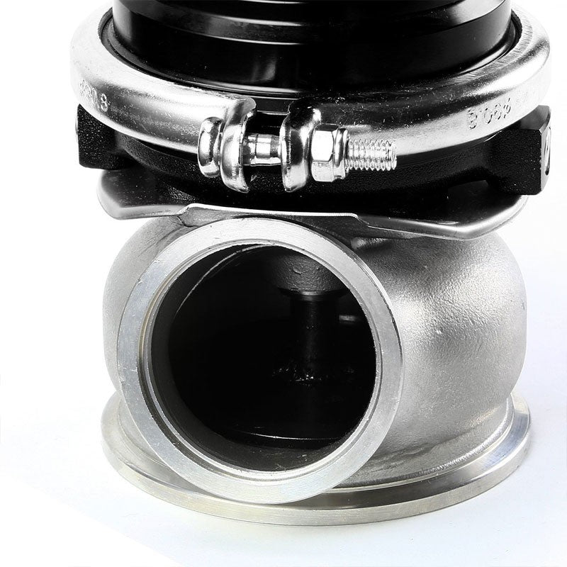 Black 60mm 5/12/14 PSI V-Band Turbocharger 6.50"H External Wastegate+Spring T11