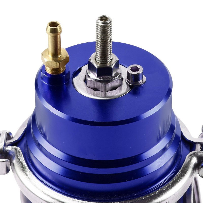 Blue 60mm 5/12/14 PSI V-Band Turbocharger 6.50"H External Wastegate+Spring T11