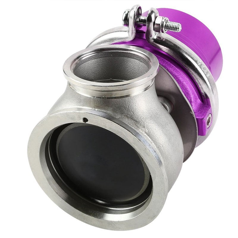 Purple 60mm 5/12/14 PSI V-Band Turbocharger 6.50"H External Wastegate+Spring T11