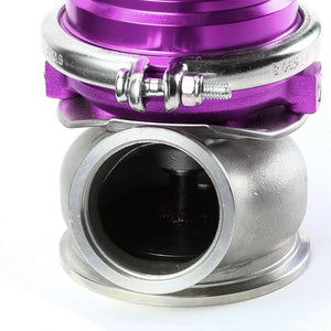 Purple 60mm 5/12/14 PSI V-Band Turbocharger 6.50"H External Wastegate+Spring T11