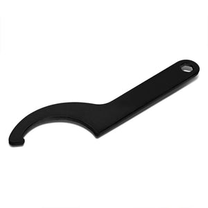 Black Steel Coilover/Coil Spring Sleeve 3.00" Adjustment Damper Wrench/Spanner-Suspension-BuildFastCar