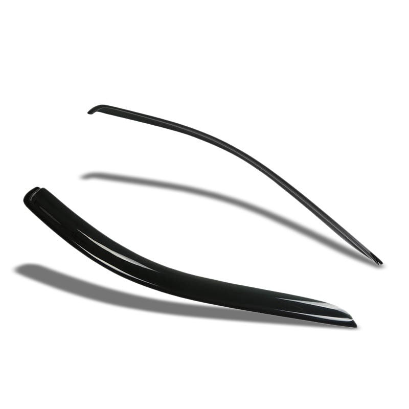 Smoke Tinted Side Window Wind/Rain Vent Deflectors Visors Guard for Dodge 02-10 Ram 1500-Exterior-BuildFastCar