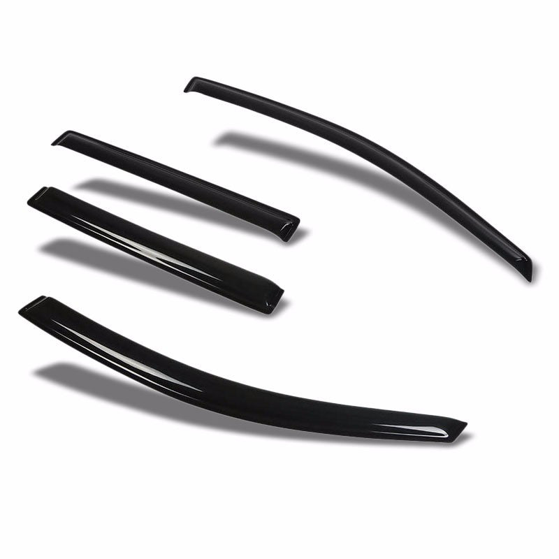 Smoke Tinted Side Window Wind/Rain Vent Deflectors Visors Guard For 05-14 Armada-Exterior-BuildFastCar