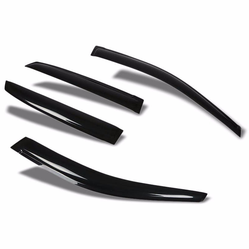 Smoke Tinted Side Window Wind/Rain Vent Deflectors Visor Guard For 04-06 RX330-Exterior-BuildFastCar