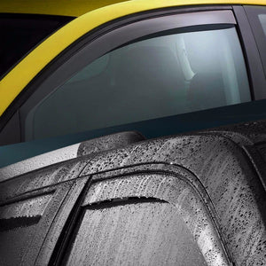 Smoke Tinted Side Window Wind/Rain Vent Deflectors Visors Guard for Volkswagen 99-05 Golf 4-Door-Exterior-BuildFastCar