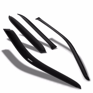 Smoke Tinted Side Window Wind/Rain Vent Deflectors Visors Guard for Chevy 99-04 Tracker-Exterior-BuildFastCar