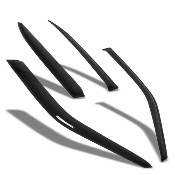 Smoke Tinted Side Window Wind/Rain Vent Deflectors Visors Guard for Mercedes 92-99 W140 Sedan-Exterior-BuildFastCar