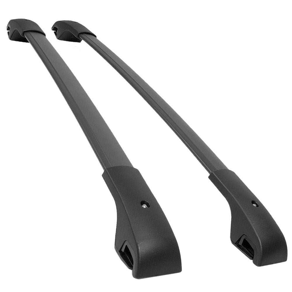 Black OE Style Top Roof Rack Crossbar Bracket 2014+ Jeep Cherokee KL BFC-RFBAR-X6004