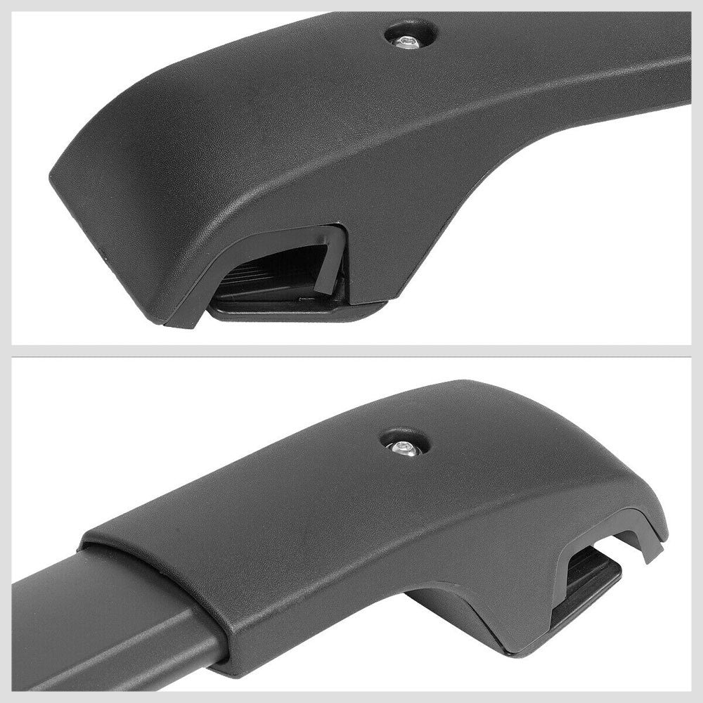 Black Top Roof Rack Crossbar Bracket For 2014+ Jeep Cherokee KL