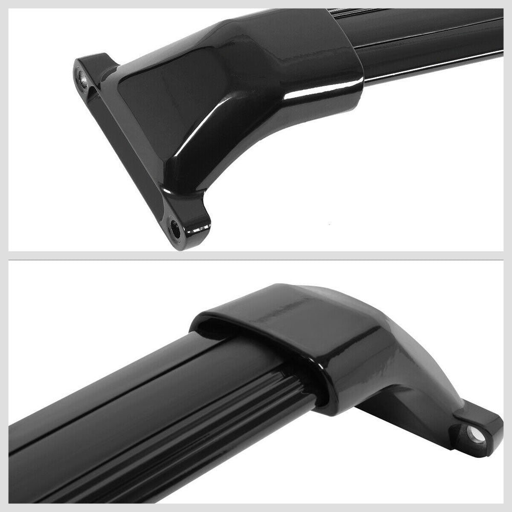 Black Top Roof Rack Crossbar Bracket For 17+ GMC Acadia