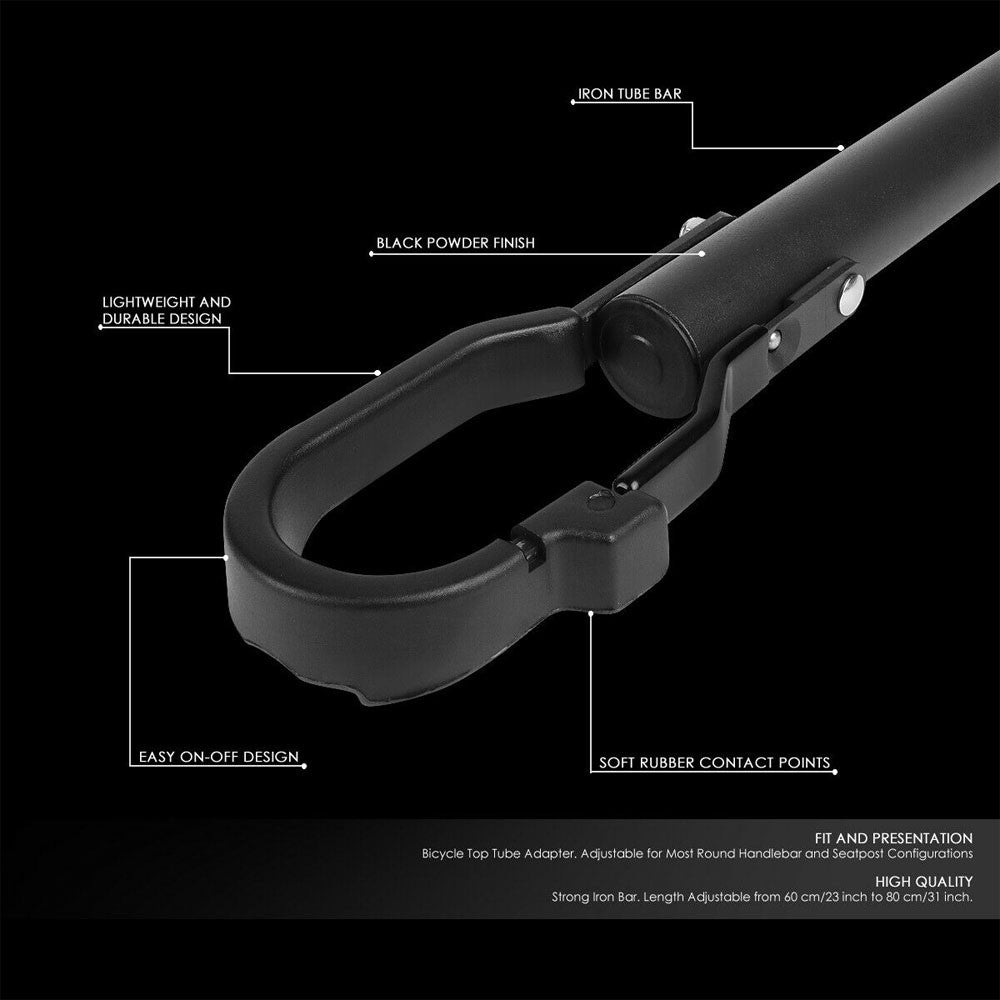 Universal 60-80CM Adjustable Bicycle Bike Rack Mount Tube Adapter 45LB BFC-TKRK-X6009