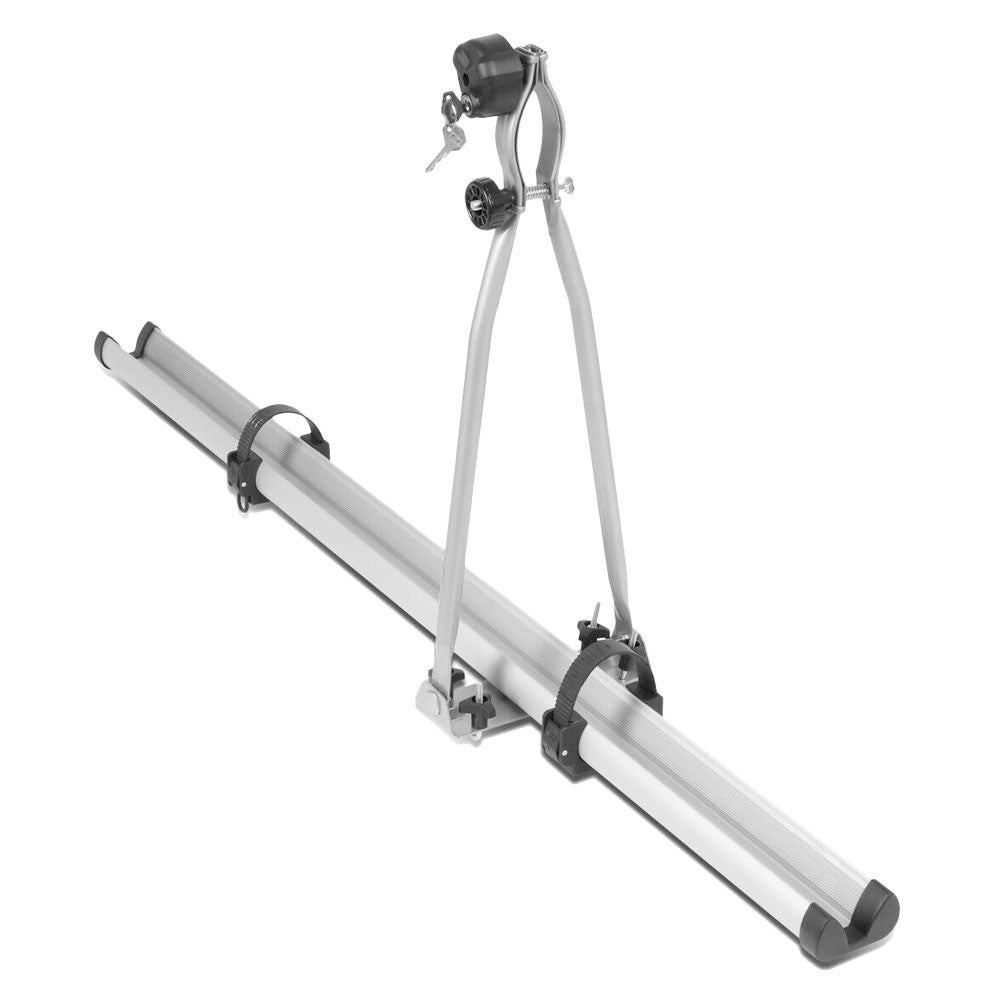 Universal Roof Top Wheel-On Single Bicycle Bike Rack Mount Lock BFC-TKRK-X6011-GY