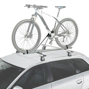 Universal Roof Top Wheel-On Single Bicycle Bike Rack Mount Lock BFC-TKRK-X6011-GY