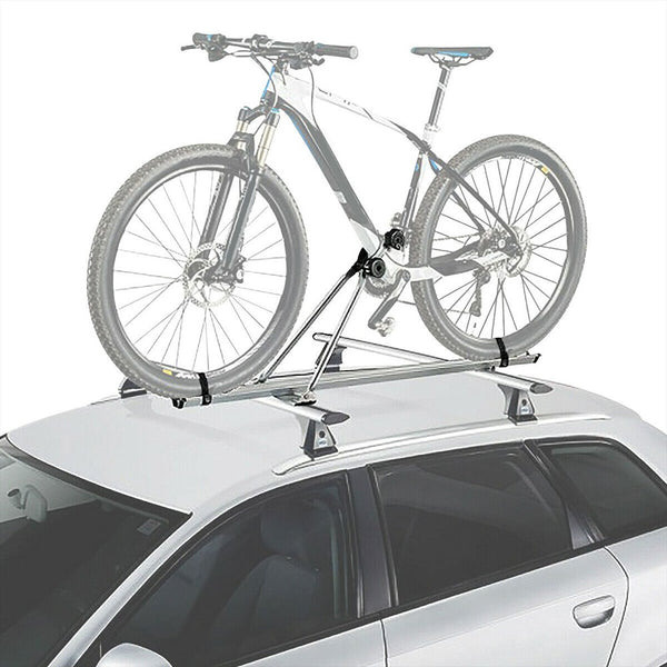 Aluminum Roof Top Wheel On Single Bicycle Bike Rack Mount Lock 33LB Max Load