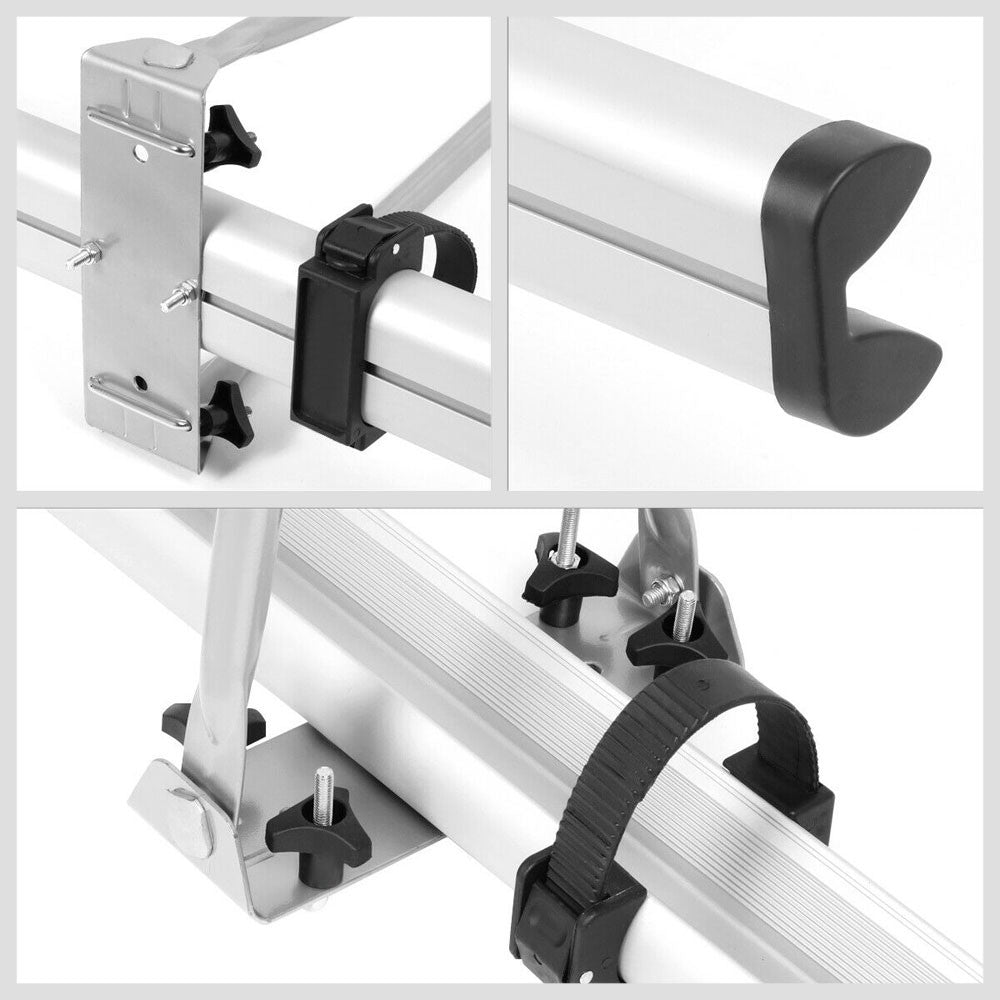 Universal Roof Top Wheel-On Single Bicycle Bike Rack Mount Lock BFC-TKRK-X6011-GY