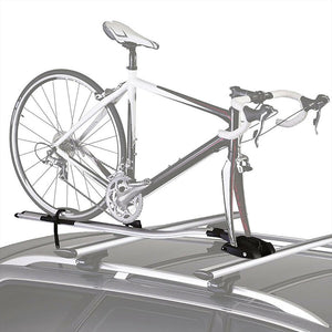 Aluminum Roof Top Front Fork Single Bicycle Bike Rack Mount Lock 33LB Max Load