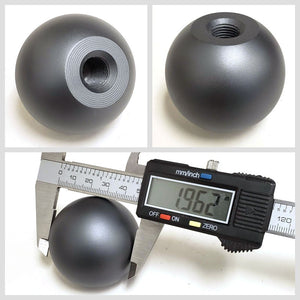 5/6-Speed Gunmetal 2" Ball Competition Clear Pattern 12mm x 1.25 Race Shift Knob-Shifter Components-BuildFastCar