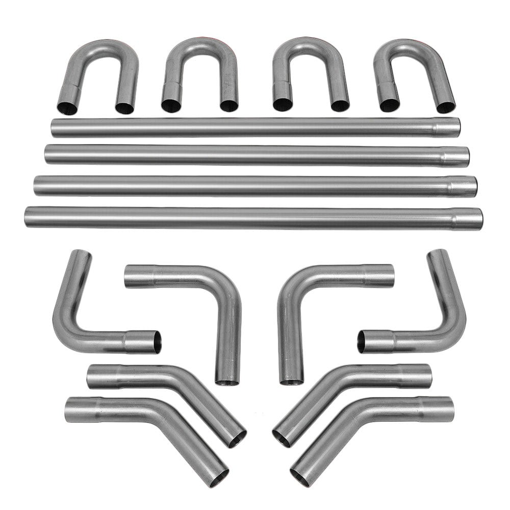 Mild Steel Metallic 16-Gauge 2.25" Exhaust Pipe Universal Fit DIY Custom Project