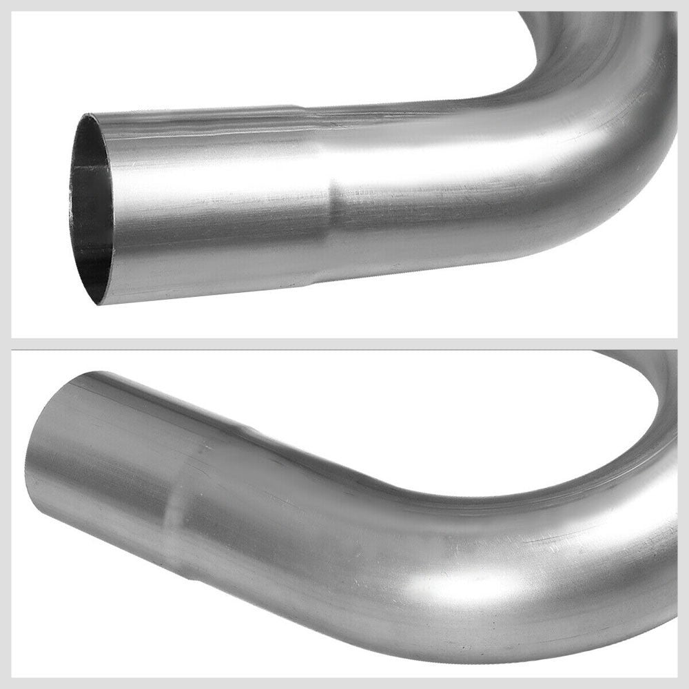 Mild Steel Metallic 16-Gauge 2.25" Exhaust Pipe Universal Fit DIY Custom Project