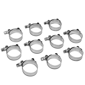 10PC 2" Stainless Steel T-Bolt Clamp 20mm Band Intake Intercooler BFC-TBC-TH0010