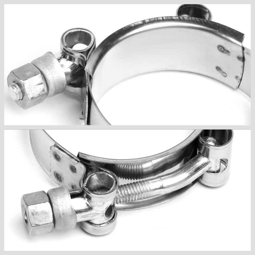 BFC 10PC 2" Stainless Steel T-Bolt Clamp 20mm Band For Intake Intercooler Turbo Hose