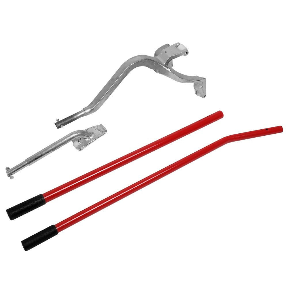 Red Heavy Duty 17.5" - 24.5" Tire Mount Demount Tool with Bead Keeper Tubless