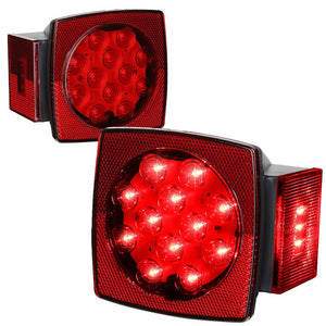 2PCS Red LED Submersible Truck Tail Brake Light (Stop / Turn Signal) BFC-TBKL-TH-0016