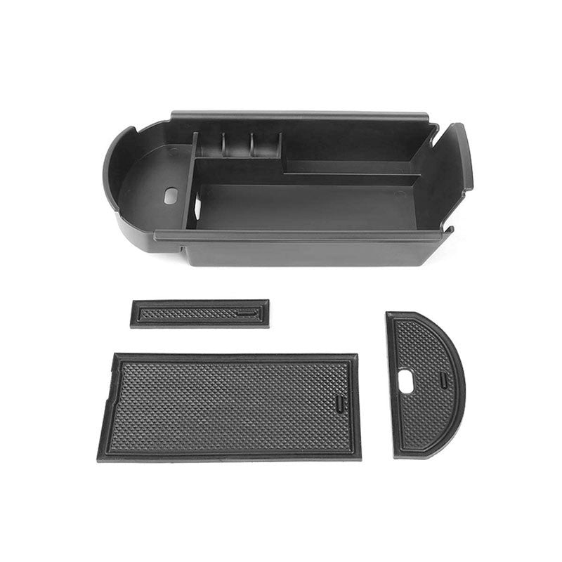 Black Center Console Storage Organizer Top Tray Lid For 18-19 Toyota C-HR 2.0L-Interior-BuildFastCar