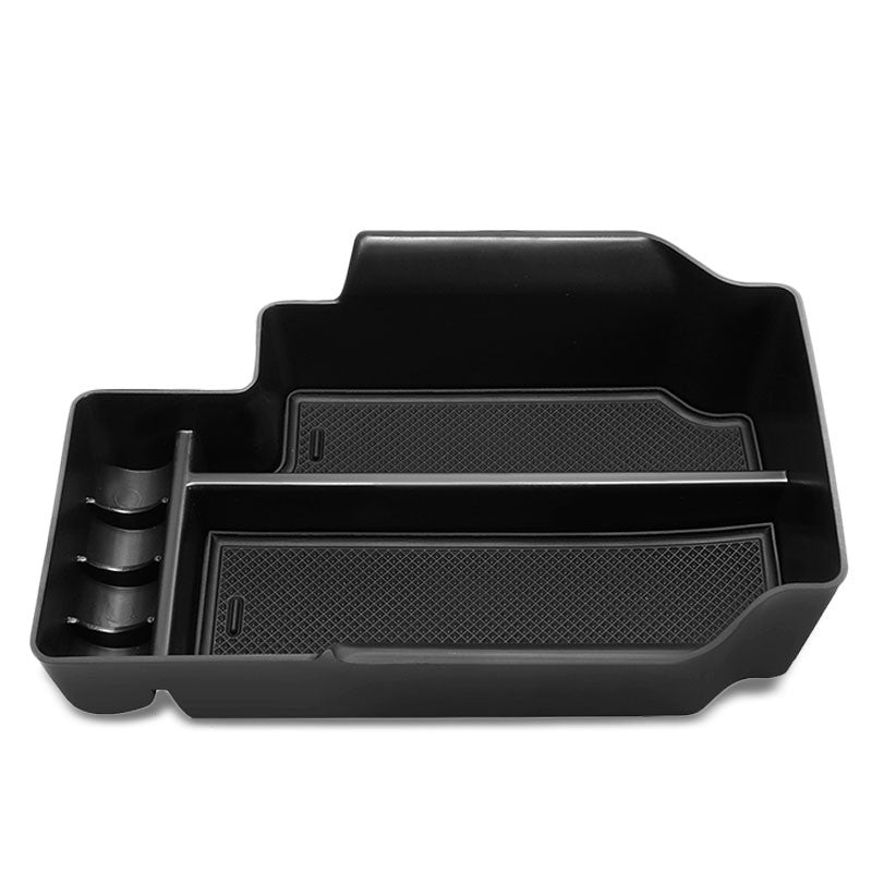 Black Center Console Storage Organizer Top Tray Lid For 15-19 Chevrolet Colorado-Interior-BuildFastCar