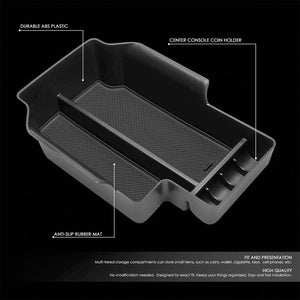 Black Center Console Storage Organizer Top Tray Lid For 15-19 Chevrolet Colorado-Interior-BuildFastCar