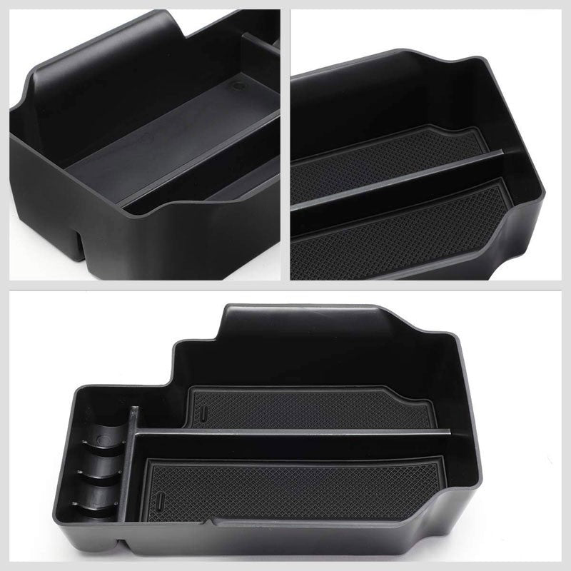 Black Center Console Storage Organizer Top Tray Lid For 15-19 Chevrolet Colorado-Interior-BuildFastCar