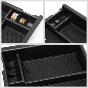 Black Center Console Storage Organizer Top Tray Lid For 16-18 Toyota Tacoma DOHC-Interior-BuildFastCar