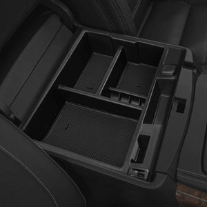 Black Center Console Storage Organizer Top Tray Lid For 09-10 Dodge Ram 1500-Interior-BuildFastCar