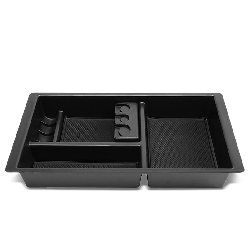 Black Center Console Organizer Coin Holder Top Tray Lid For 14-18 Silverado 1500-Interior-BuildFastCar