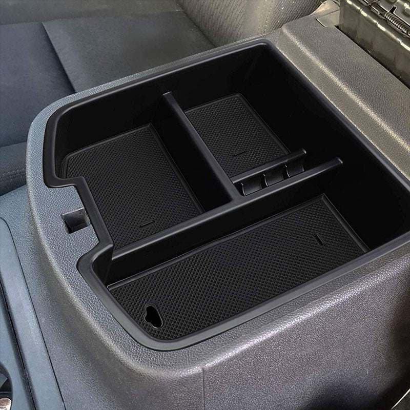 Black Center Console Organizer Top Tray Lid For 07-14 Silverado 2500 HD/3500 HD-Interior-BuildFastCar