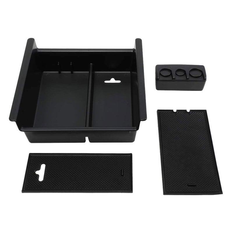 Black Center Console Organizer Coin Holder Top Tray Lid For 10-18 Toyota 4Runner-Interior-BuildFastCar