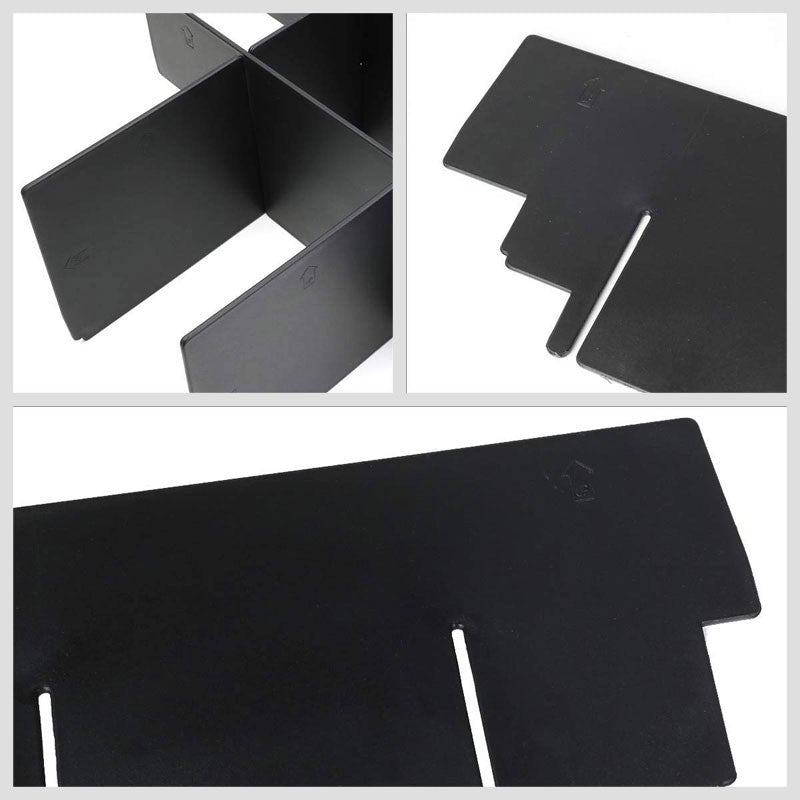 Black Center Console Storage Organizer Insert Divider For 15-18 Ford F-150 V6/V8-Interior-BuildFastCar