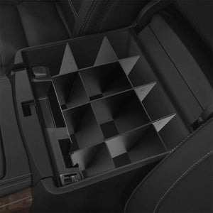 Black Center Console Storage Organizer Insert Divider For 14-19 Toyota Tundra-Interior-BuildFastCar