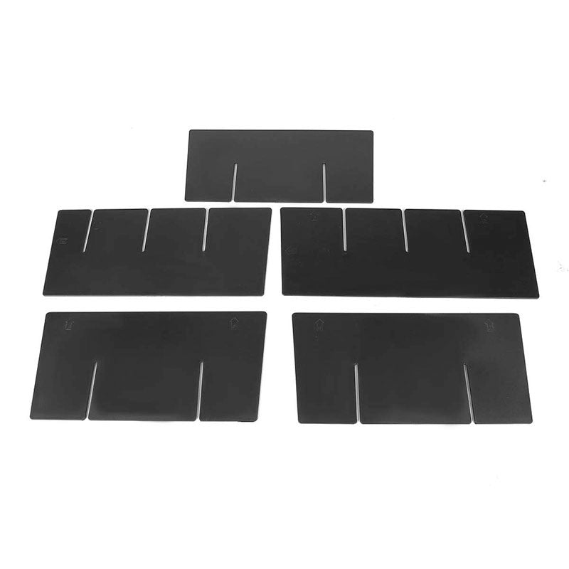 Black Center Console Storage Organizer Insert Divider For 14-19 Toyota Tundra-Interior-BuildFastCar