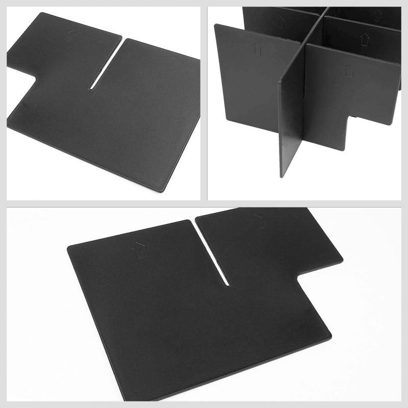 Black Center Console Storage Organizer Insert Divider For 05-15 Toyota Tacoma-Interior-BuildFastCar