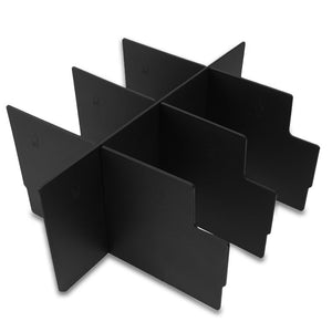 Black Center Console Organizer Insert Divider For 14-18 Silverado 1500/2500 HD-Interior-BuildFastCar