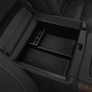Black Center Console Storage Organizer Top Tray Lid For 10-18 Toyota 4Runner-Interior-BuildFastCar