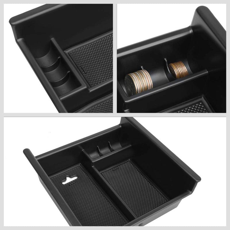 Black Center Console Storage Organizer Top Tray Lid For 10-18 Toyota 4Runner-Interior-BuildFastCar