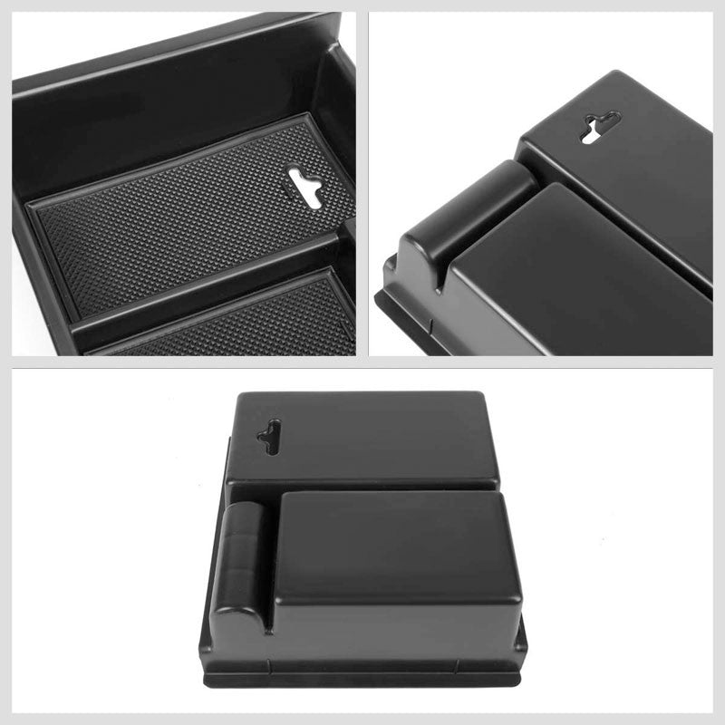 Black Center Console Storage Organizer Top Tray Lid For 10-18 Toyota 4Runner-Interior-BuildFastCar