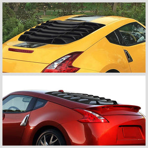 Matte Black Rear Window Vent Louver Scoop Cover For 09-19 Nissan 370Z 3.7L DOHC-Body Hardware/Replacement-BuildFastCar